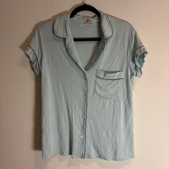 Eberjey Gisele- Tencel Modal Crop PJ Set Surf Spray/ Agave Size Small - Picture 4 of 9